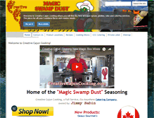 Tablet Screenshot of creativecajuncooking.com